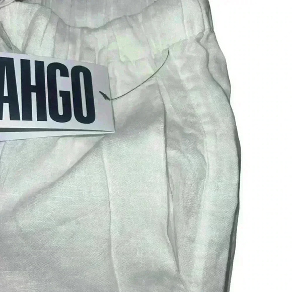 NWT Lahgo by lunya Woven Linen Shorts, Size Large*, Color White - Picture 5 of 10